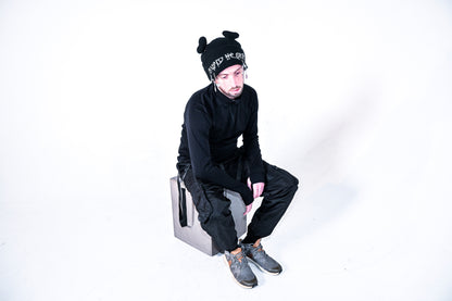 Black Heart-eared Balaclava