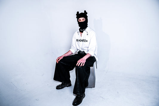 Black Heart-eared Balaclava